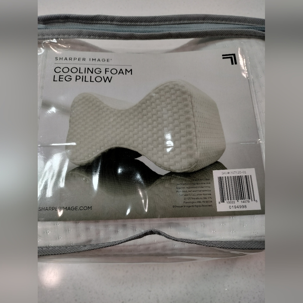 Sharper image cooling foam leg pillow
